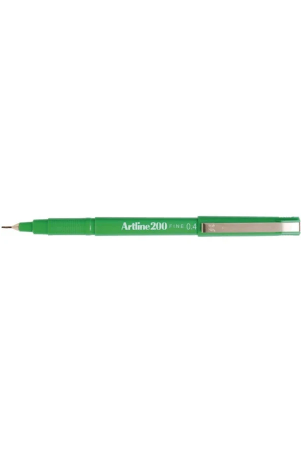 Artline Ek-200 Fineliner İnce Uçlu Keçeli Kalem 0.4 Mm Yeşil (12 Li Kutu)