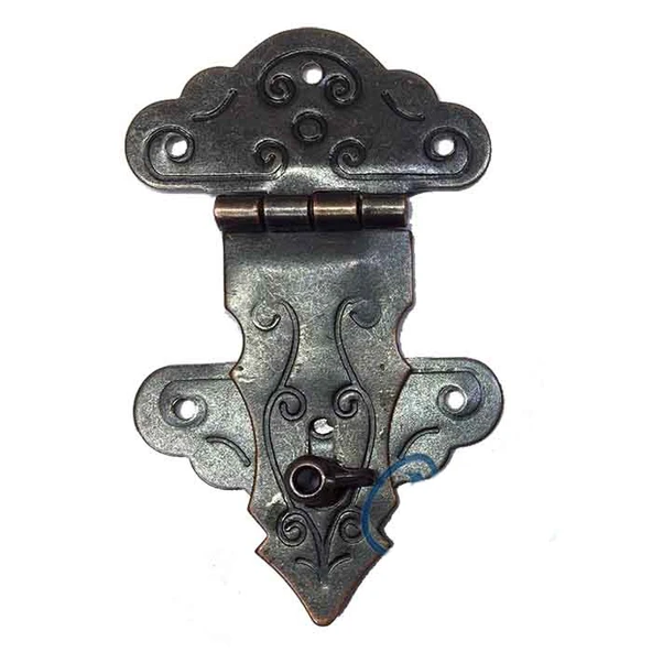 Kuyruklu Kilit, Sandık, Kutu Askısı - 36x60mm, Oksit, 100 Adet ürün görseli 1