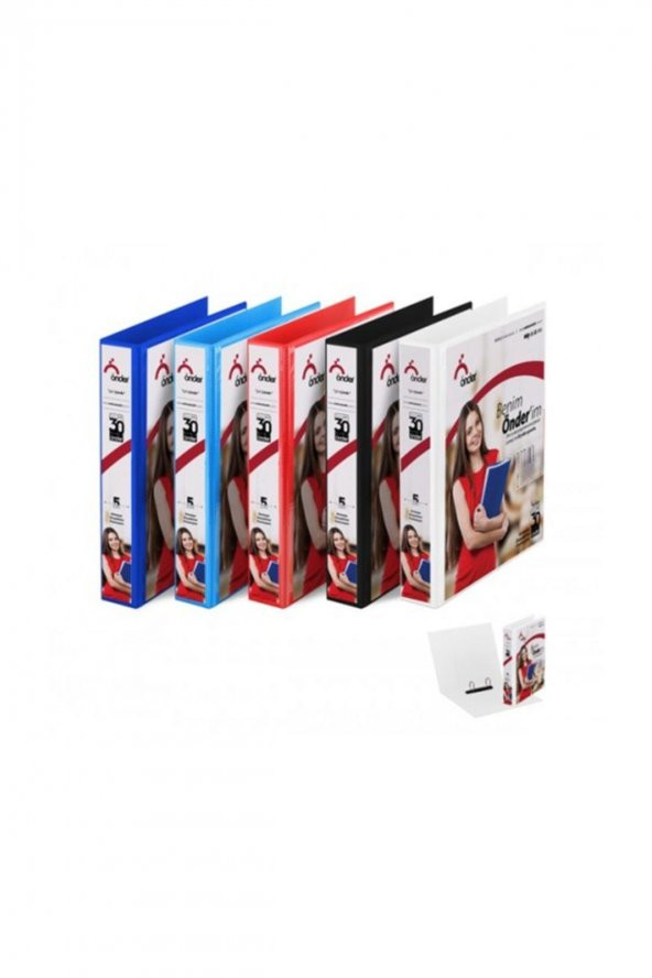 Önder Sunum Klasörü 2 Halkalı 30 MM A4 Beyaz 2003-5 - 2