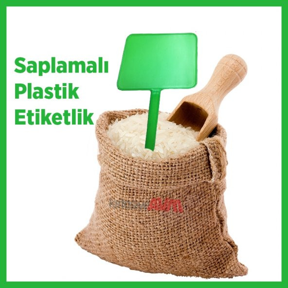 Açılı Saplamalı Yaz Sil Pazarcı Manav Plastik Fiyat Etiketi Büyük Boy Yeşil Renk 10 Adet - 2