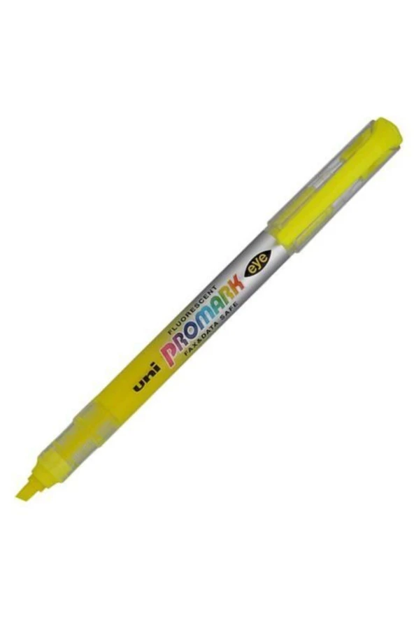 Uni-Ball Fosforlu Kalem Promark Eye Cep Tipi Sarı 12'Li