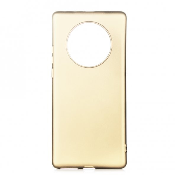KNY Huawei Mate 40 Pro Kılıf Ultra İnce Mat Silikon Gold