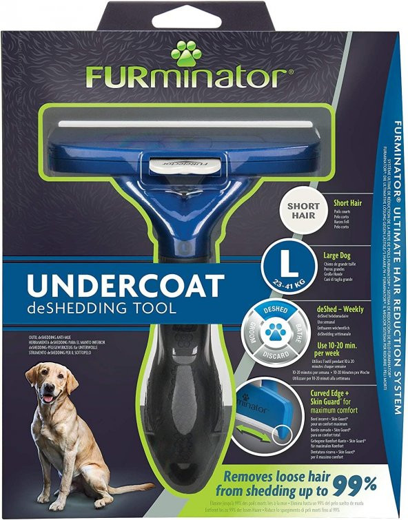 Furminator Short Hair L Dog Köpek Bakım Tarağı - 1