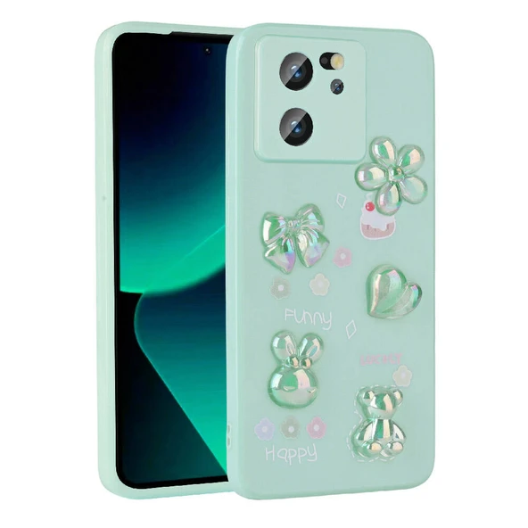 Zore Xiaomi ile uyumlu Mi 13T Pro Kılıf Kabartma Figürlü Parlak Toys Silikon Kapak - 7