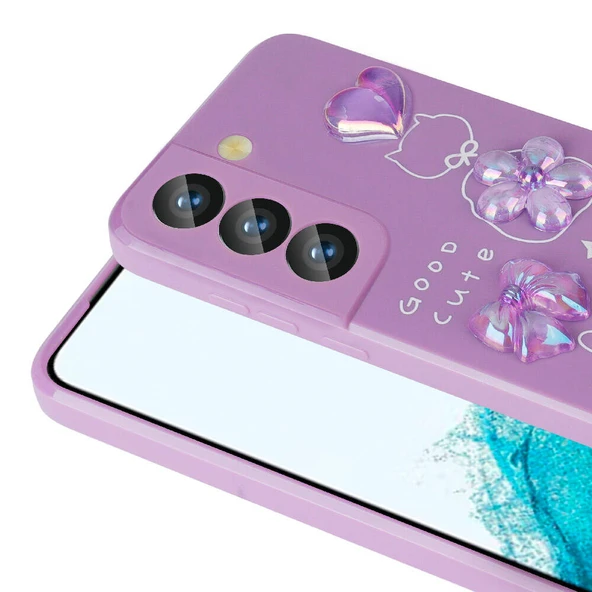 Zore Galaxy ile uyumlu S21 FE Kılıf Kabartma Figürlü Parlak Toys Silikon Kapak - Resim 2