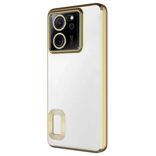 Zore Xiaomi ile uyumlu Mi 13T Pro Kılıf Kamera Korumalı Logo Gösteren Omega Kapak - 5