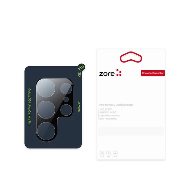 Zore Galaxy ile uyumlu S24 Ultra 3D Kamera Camı - Resim 2