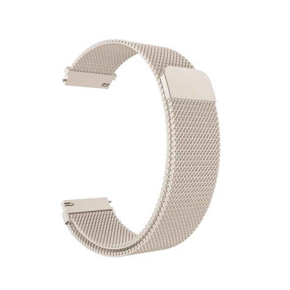 Zore Huawei ile uyumlu GT4 41mm KRD-01 18mm Metal Hasır Kordon - 8