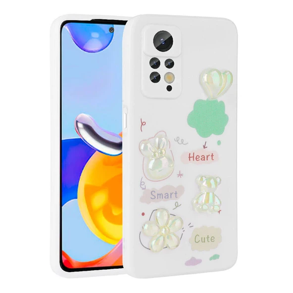 Zore Xiaomi ile uyumlu Redmi Note 12 Pro 4G Kılıf Kabartma Figürlü Parlak Toys Silikon Kapak - 7