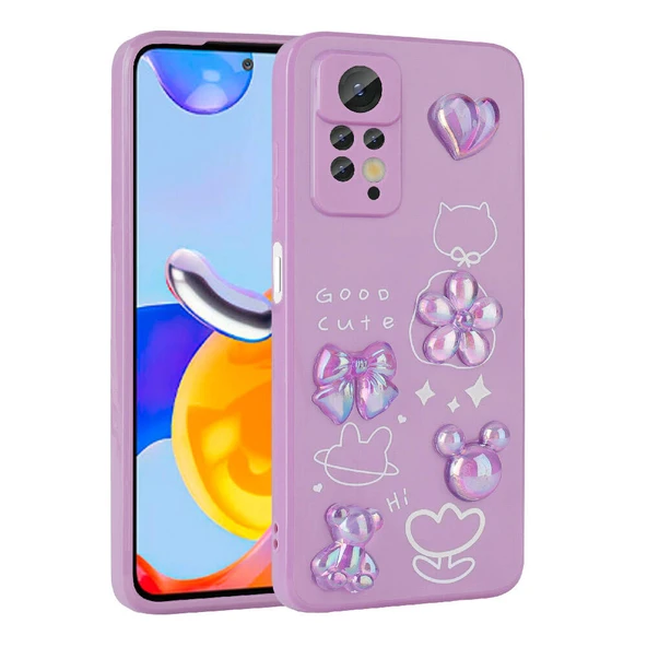 Zore Xiaomi ile uyumlu Redmi Note 12 Pro 4G Kılıf Kabartma Figürlü Parlak Toys Silikon Kapak - 5