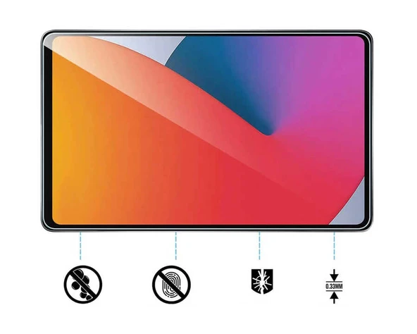Zore Apple ile uyumlu iPad 10.9 2022 (5.Nesil) 5in1 Tablet Temperli Cam Ekran Koruyucu - Resim 4