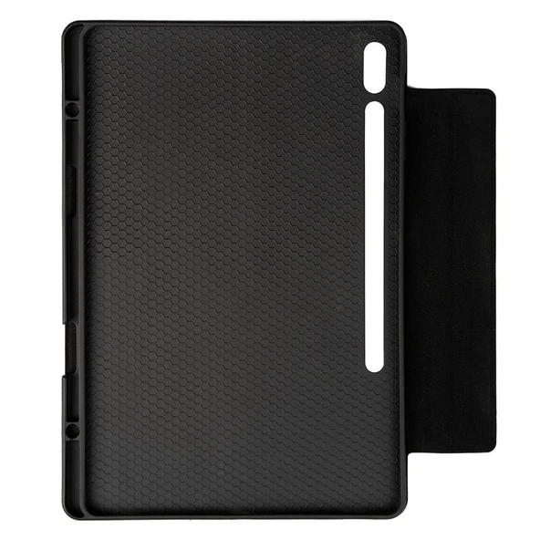 Zore Galaxy ile uyumlu Tab S9 Plus Border Keyboard Bluetooh Bağlantılı Standlı Klavyeli Tablet Kılıfı - Resim 2