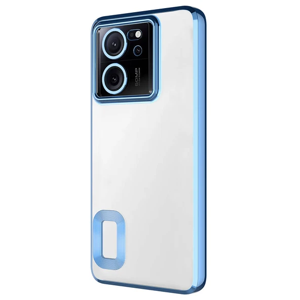 Zore Xiaomi ile uyumlu Mi 13T Pro Kılıf Kamera Korumalı Logo Gösteren Omega Kapak - 7