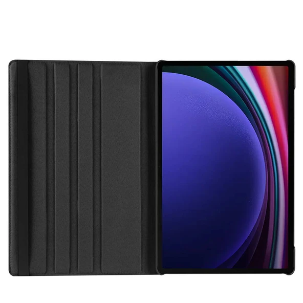 Zore Galaxy ile uyumlu Tab S9 Ultra SM-X910 Dönebilen Standlı Kılıf - Resim 9