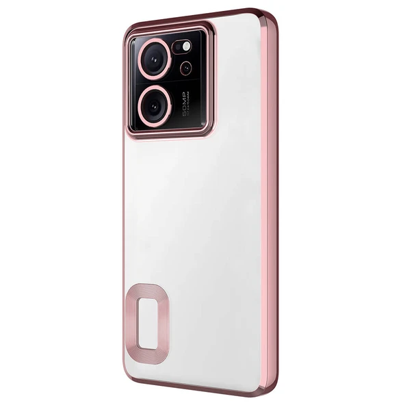 Zore Xiaomi ile uyumlu Mi 13T Pro Kılıf Kamera Korumalı Logo Gösteren Omega Kapak - 4