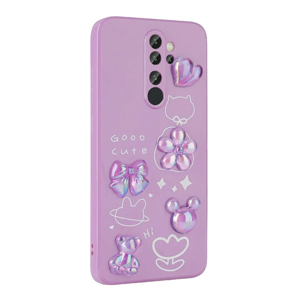 Zore Xiaomi ile uyumlu Redmi Note 8 Pro Kılıf Kabartma Figürlü Parlak Toys Silikon Kapak - 3