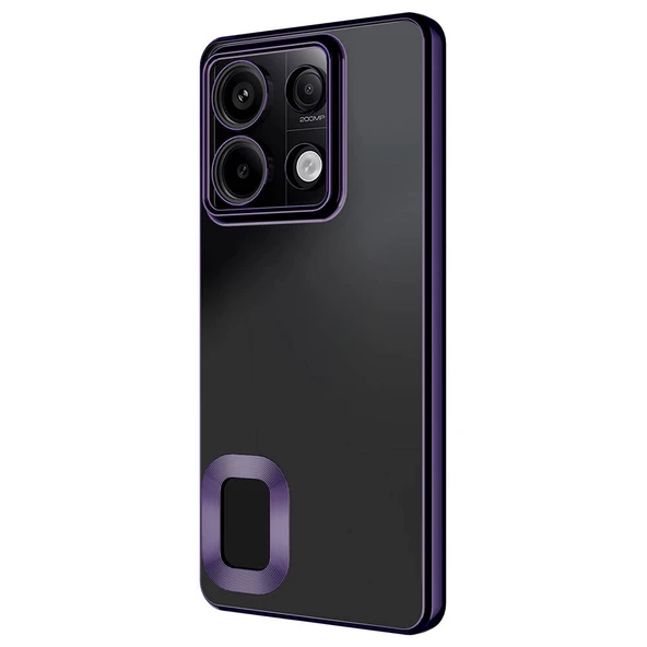Zore Xiaomi ile uyumlu Redmi Note 13 Pro 5G Kılıf Kamera Korumalı Logo Gösteren Omega Kapak - 9