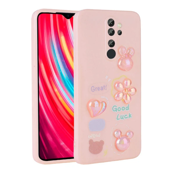 Zore Xiaomi ile uyumlu Redmi Note 8 Pro Kılıf Kabartma Figürlü Parlak Toys Silikon Kapak - 6
