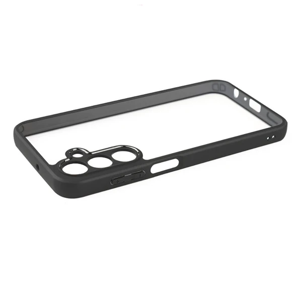 Zore Galaxy ile uyumlu A15 Kılıf Kamera Korumalı Şeffaf Arka Yüzey New Roll Kapak - 6