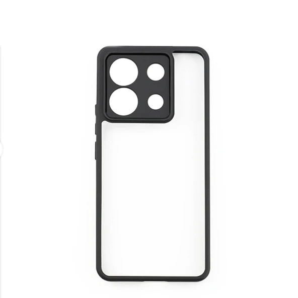 Zore Xiaomi ile uyumlu Redmi Note 13 Pro 5G Kılıf Kamera Korumalı Şeffaf Arka Yüzey New Roll Kapak - 10