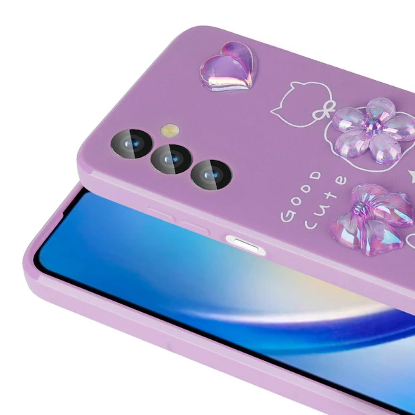 Zore Galaxy ile uyumlu A14 5G Kılıf Kabartma Figürlü Parlak Toys Silikon Kapak - 4