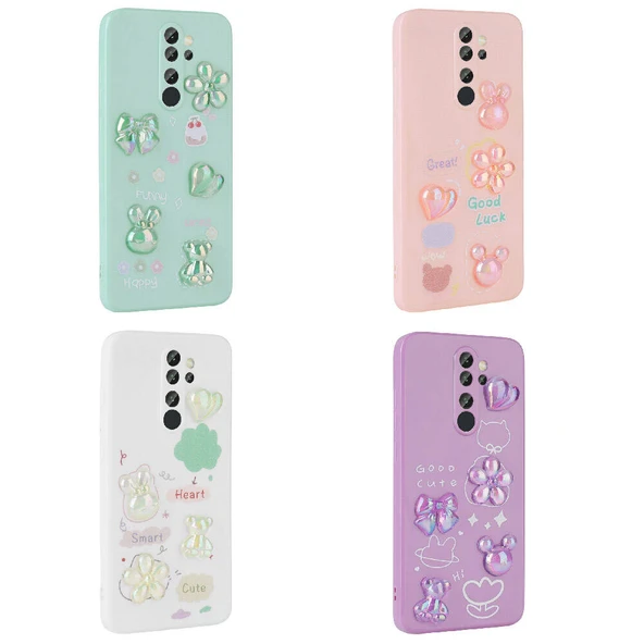 Zore Xiaomi ile uyumlu Redmi Note 8 Pro Kılıf Kabartma Figürlü Parlak Toys Silikon Kapak - 2