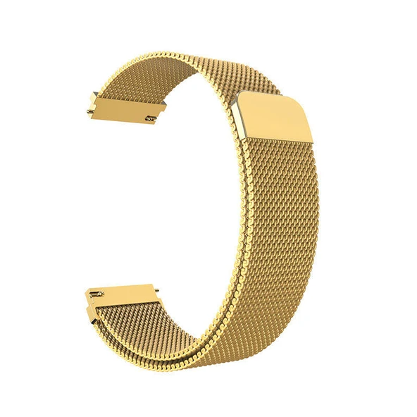 Zore Huawei ile uyumlu GT4 41mm KRD-01 18mm Metal Hasır Kordon - 6