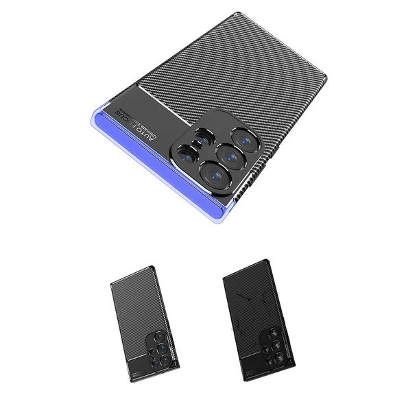 Zore Galaxy ile uyumlu S24 Ultra Kılıf Negro Silikon Kapak - 5