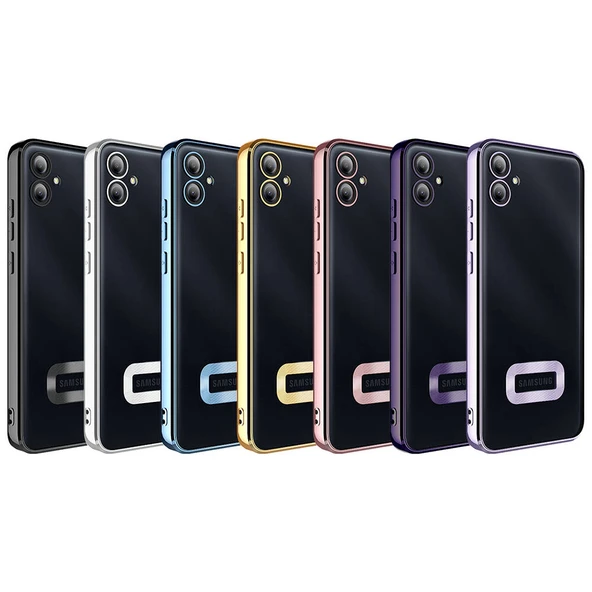 Zore Galaxy ile uyumlu A05 Kılıf Kamera Korumalı Logo Gösteren Omega Kapak - 2