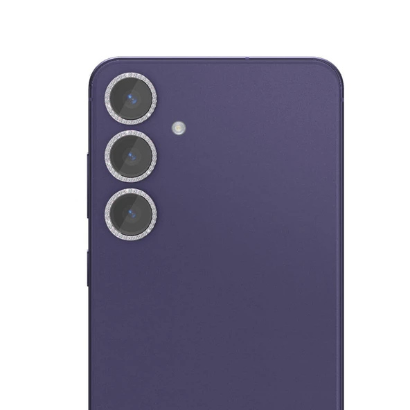 Zore Galaxy ile uyumlu S24 Plus Diamond Kamera Lens Koruyucu Cam Filmi - 2