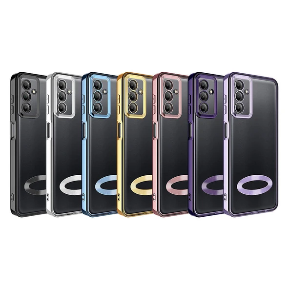 Zore Galaxy ile uyumlu A05S Kılıf Kamera Korumalı Logo Gösteren Omega Kapak - 2