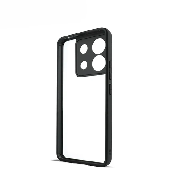 Zore Xiaomi ile uyumlu Redmi Note 13 Pro 5G Kılıf Kamera Korumalı Şeffaf Arka Yüzey New Roll Kapak - 4
