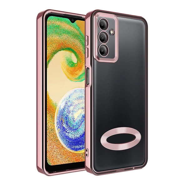 Zore Galaxy ile uyumlu A05S Kılıf Kamera Korumalı Logo Gösteren Omega Kapak - 5