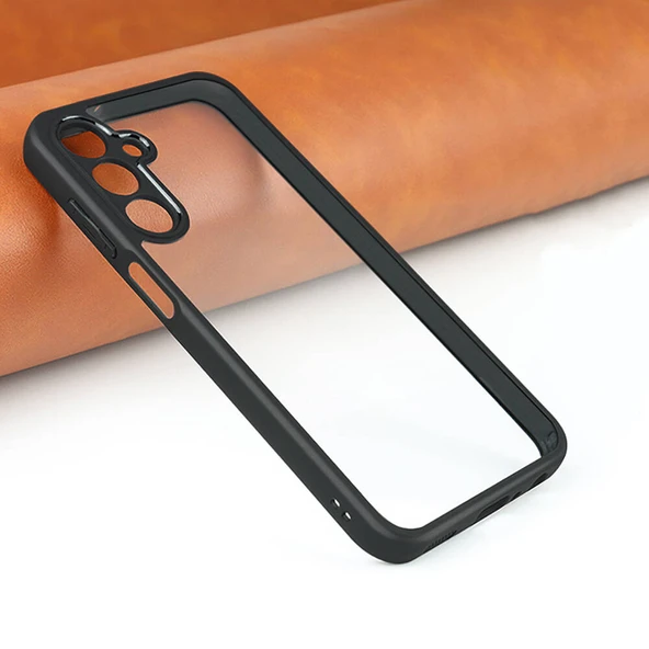 Zore Galaxy ile uyumlu A25 Kılıf Kamera Korumalı Şeffaf Arka Yüzey New Roll Kapak - 8