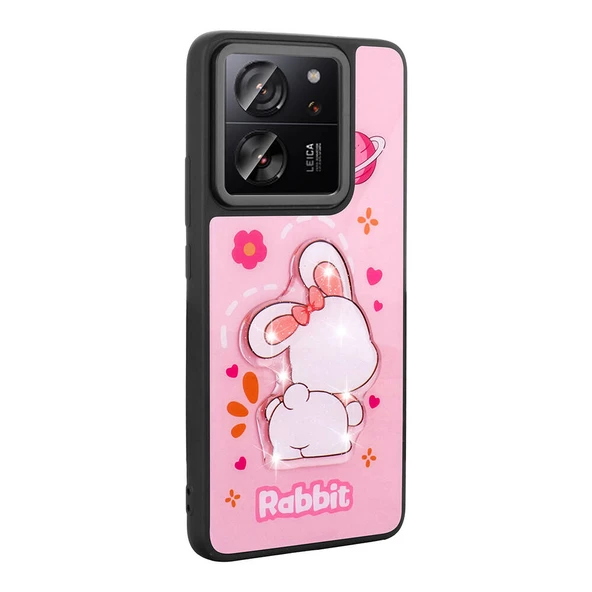 Zore Xiaomi ile uyumlu Mi 13T Pro Kılıf Parlayan Kabartmalı İkonik Figürlü Amas Silikon Kapak - 2