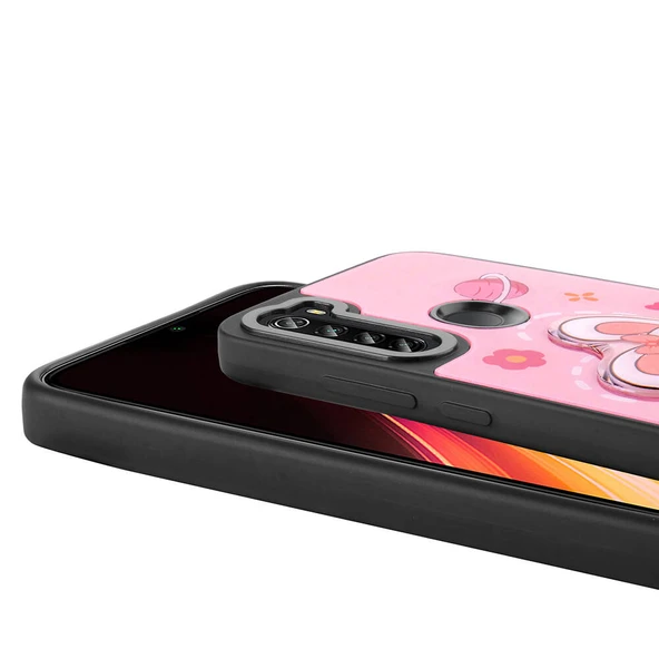Zore Xiaomi ile uyumlu Redmi Note 8 Kılıf Parlayan Kabartmalı İkonik Figürlü Amas Silikon Kapak - 4