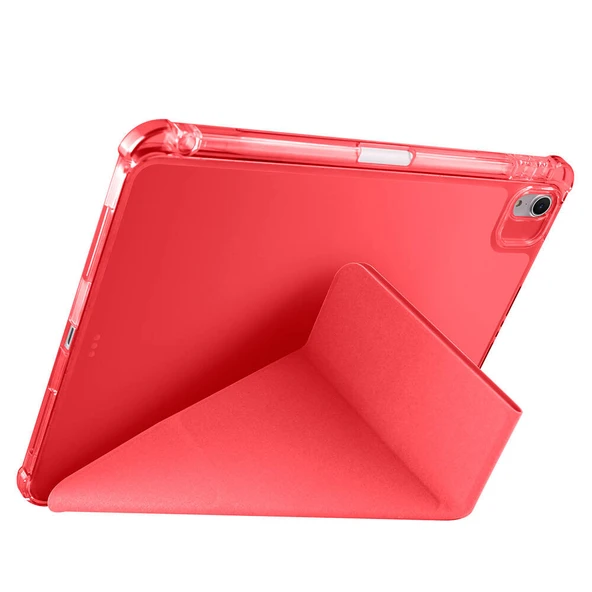 Zore Apple ile uyumlu iPad Air 11 2024 Kılıf Tri Folding Kalem Bölmeli Standlı Kılıf - 2