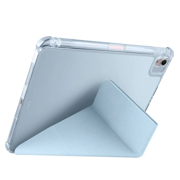Zore Apple ile uyumlu iPad Air 11 2024 Kılıf Tri Folding Kalem Bölmeli Standlı Kılıf - 10