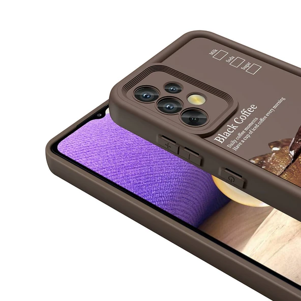 Zore Galaxy ile uyumlu A32 4G Kılıf Kamera Korumalı Baskılı Arka Yüzey Klas Kapak - 7