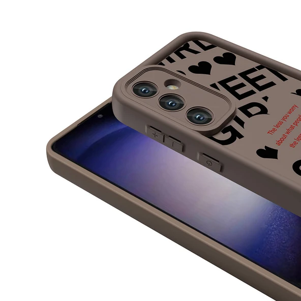 Zore Galaxy ile uyumlu A55 Kılıf Kamera Korumalı Baskılı Arka Yüzey Klas Kapak - 5