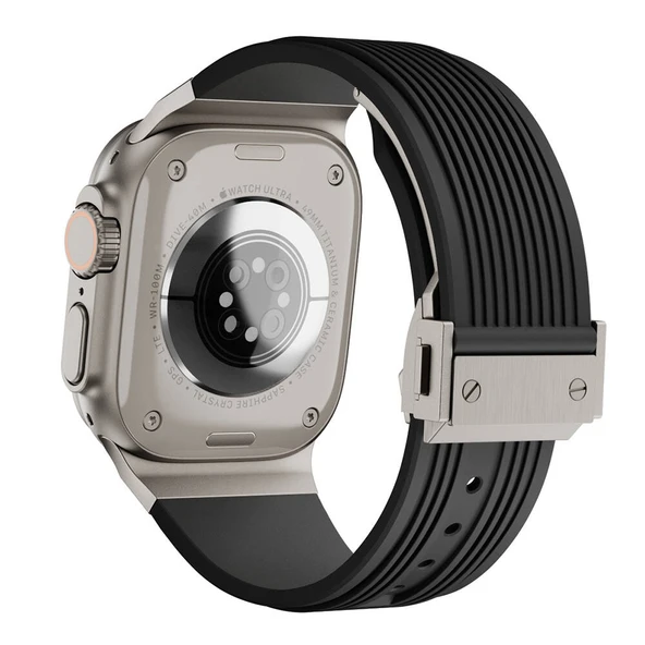 Zore Apple ile uyumlu Watch 44mm KRD-113 Spor Görünümlü Silikon Kordon - 2