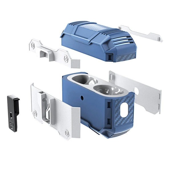 Zore Apple ile uyumlu Airpods ile uyumlu Pro Airbag 35 Darbelere Karşı Dayanıklı Düğmeli Kılıf - 4