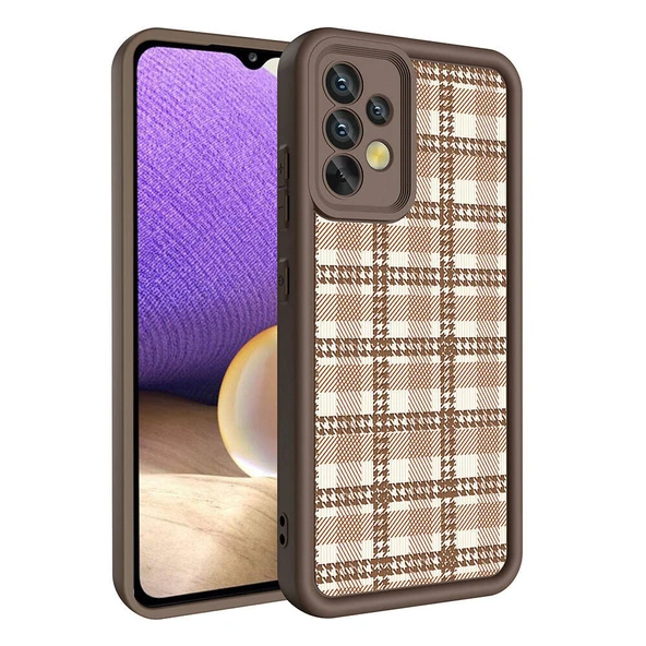 Zore Galaxy ile uyumlu A32 4G Kılıf Kamera Korumalı Baskılı Arka Yüzey Klas Kapak