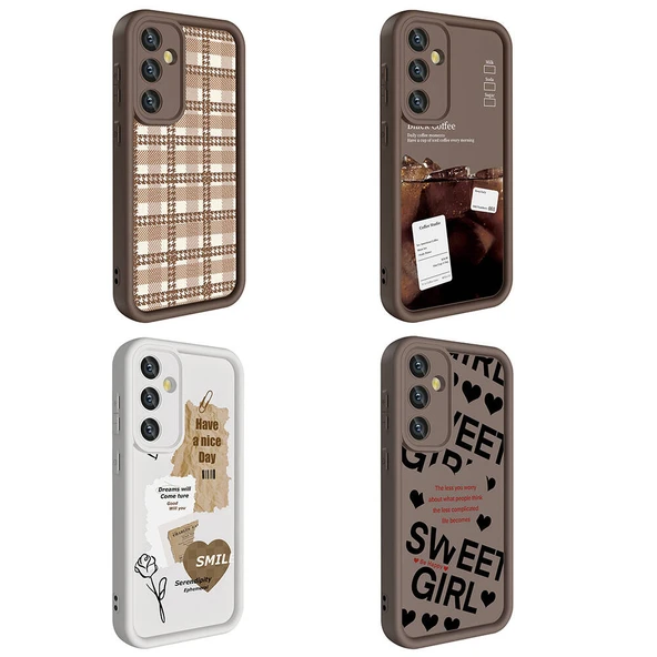 Zore Galaxy ile uyumlu A55 Kılıf Kamera Korumalı Baskılı Arka Yüzey Klas Kapak - 9