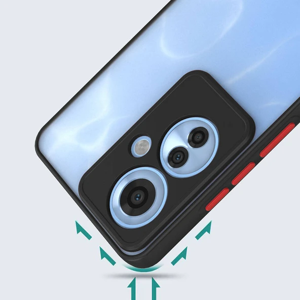 Zore Oppo ile uyumlu Reno 11F 5G Kılıf Hux Kapak - 2