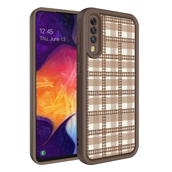 Zore Galaxy ile uyumlu A70 Kılıf Kamera Korumalı Baskılı Arka Yüzey Klas Kapak - 1