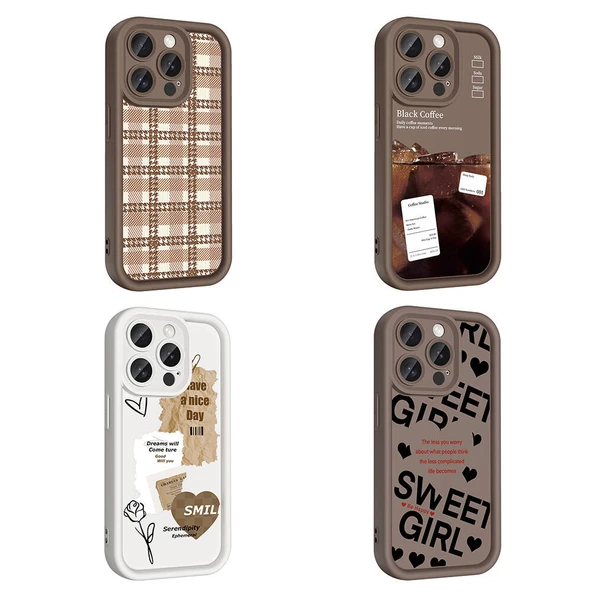 Zore Apple ile uyumlu iPhone 14 Pro Max Kılıf Kamera Korumalı Baskılı Arka Yüzey Klas Kapak - 8