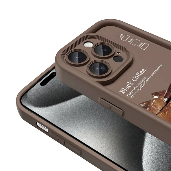 Zore Apple ile uyumlu iPhone 14 Pro Max Kılıf Kamera Korumalı Baskılı Arka Yüzey Klas Kapak - 6