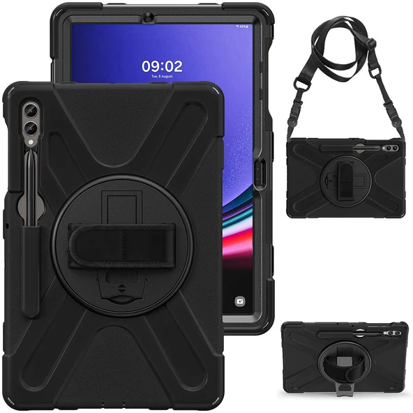 Zore Galaxy ile uyumlu Tab S9 FE Plus Defender Tablet Silikon - 5