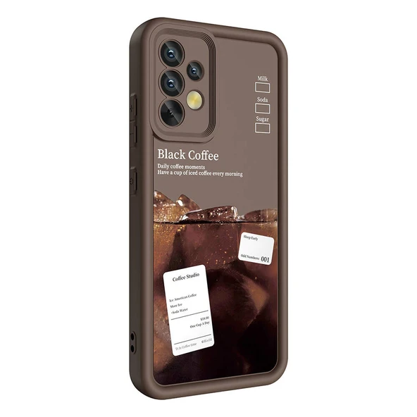 Zore Galaxy ile uyumlu A32 4G Kılıf Kamera Korumalı Baskılı Arka Yüzey Klas Kapak - 10